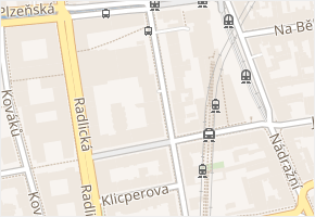 Stroupežnického v obci Praha 5 - mapa ulice