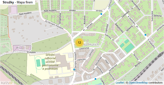 Stružky - mapa firem