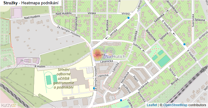 Stružky - mapa podnikání