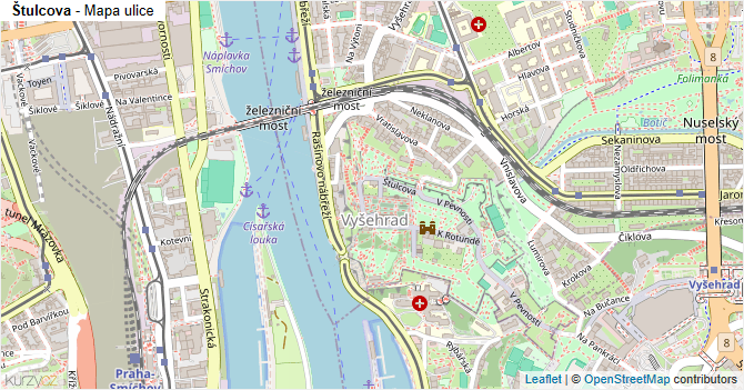 Štulcova - mapa ulice