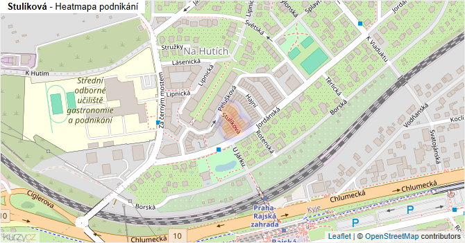 Stulíková - mapa podnikání