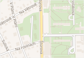Štúrova v obci Praha - mapa ulice
