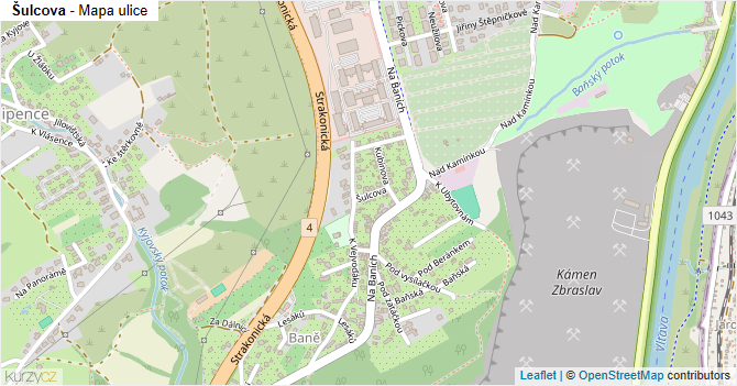 Šulcova - mapa ulice