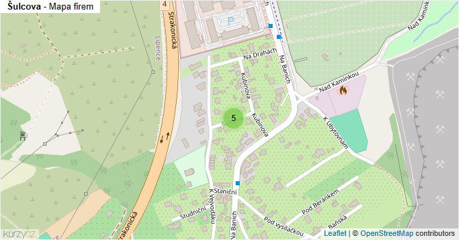 Šulcova - mapa firem