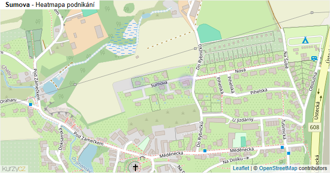 Sumova - mapa podnikání