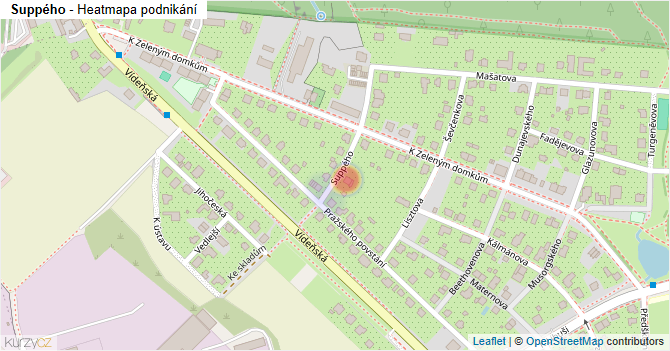 Suppého - mapa podnikání