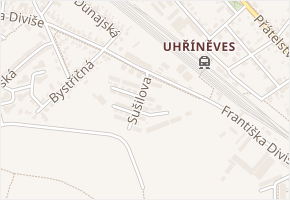 Sušilova v obci Praha - mapa ulice