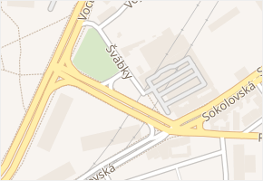Švábky v obci Praha - mapa ulice