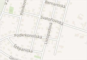 Svatoňovická v obci Praha 13 - mapa ulice