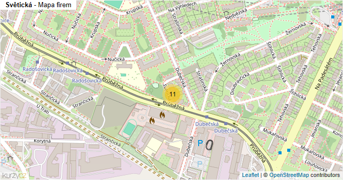 Světická - mapa firem