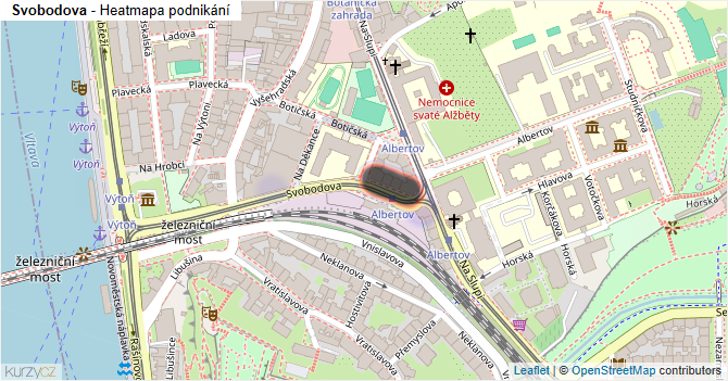 Svobodova - mapa podnikání