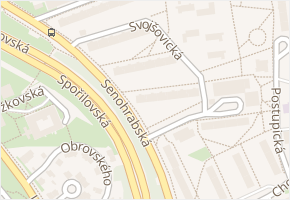 Svojšovická v obci Praha - mapa ulice