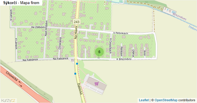 Sýkorčí - mapa firem