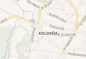 Synkovická v obci Praha - mapa ulice