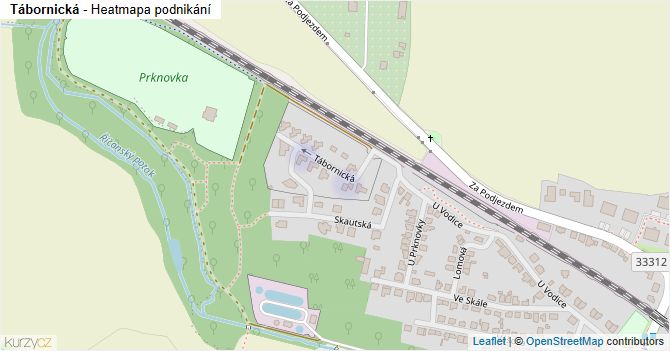 Tábornická - mapa podnikání