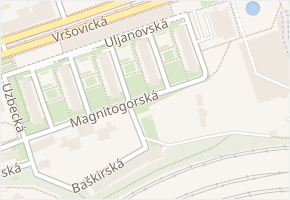 Tádžická v obci Praha 4 - mapa ulice