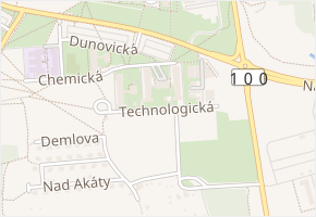 Technologická v obci Praha 4 - mapa ulice