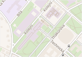 Thákurova v obci Praha - mapa ulice