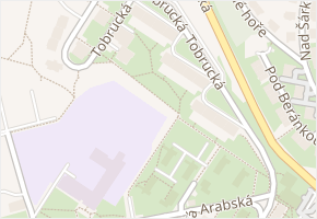 Tobrucká v obci Praha - mapa ulice