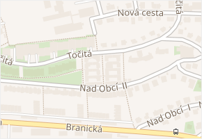 Točitá v obci Praha 10 - mapa ulice