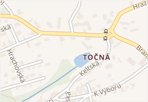 Točná v obci Praha - mapa části obce