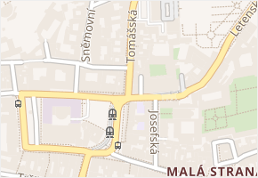 Tomášská v obci Praha 15 - mapa ulice