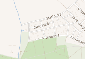 Třebechovická v obci Praha 6 - mapa ulice