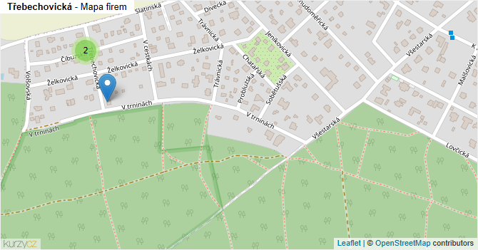 Třebechovická - mapa firem