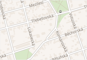 Třebešovská v obci Praha 6 - mapa ulice