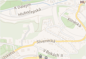 Třebotovská v obci Praha - mapa ulice
