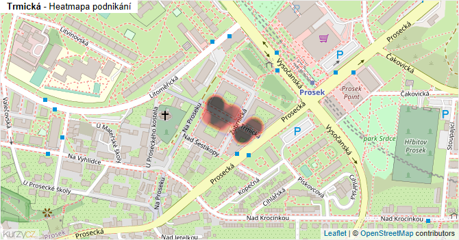 Trmická - mapa podnikání