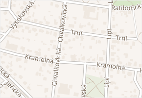 Trní v obci Praha - mapa ulice