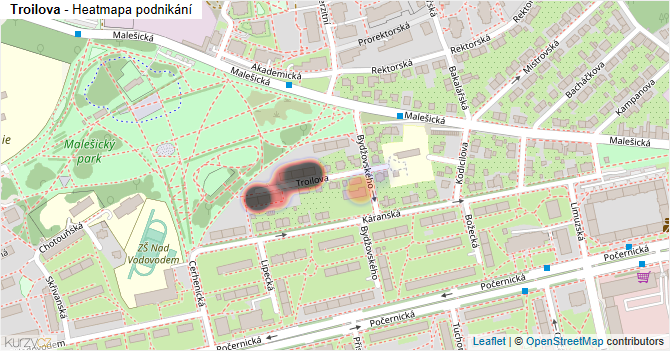 Troilova - mapa podnikání