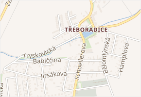Tryskovická v obci Praha - mapa ulice