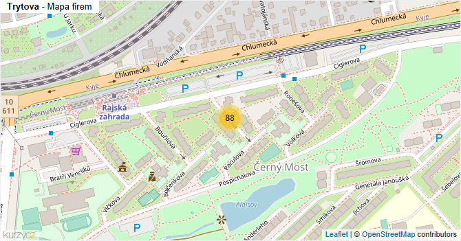 Trytova - mapa firem