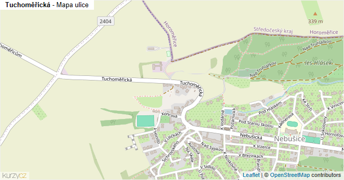 Tuchoměřická - mapa ulice
