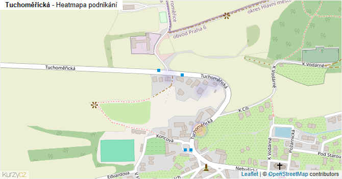 Tuchoměřická - mapa podnikání