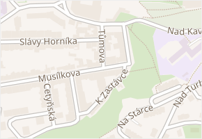 Tůmova v obci Praha - mapa ulice