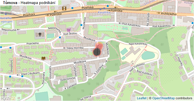 Tůmova - mapa podnikání