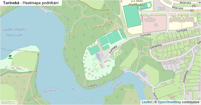 Turínská - mapa podnikání