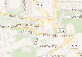 Turistická v obci Praha 8 - mapa ulice