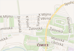 Turská v obci Praha 9 - mapa ulice