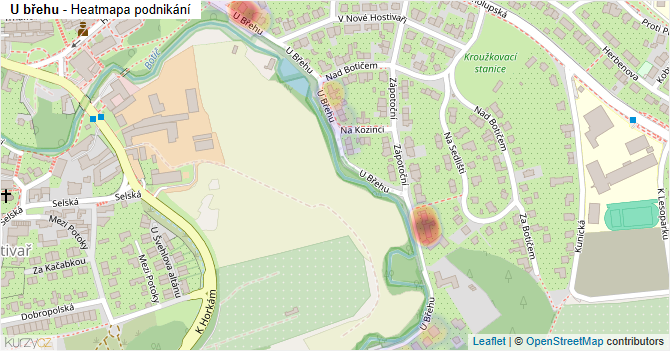 U břehu - mapa podnikání