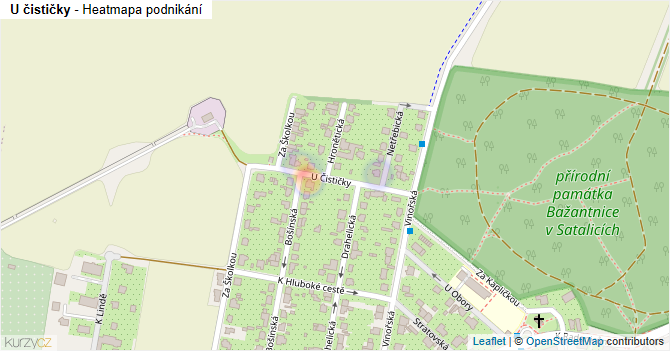 U čističky - mapa podnikání