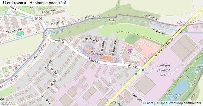U cukrovaru - mapa podnikání