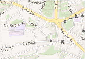 U dětského domova v obci Praha - mapa ulice