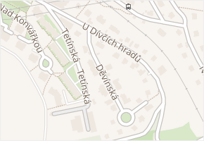 U Dívčích hradů v obci Praha 12 - mapa ulice