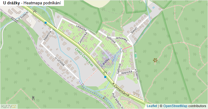 U drážky - mapa podnikání