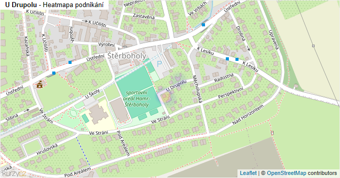 U Drupolu - mapa podnikání