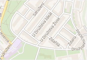 U družstva Ideál v obci Praha - mapa ulice